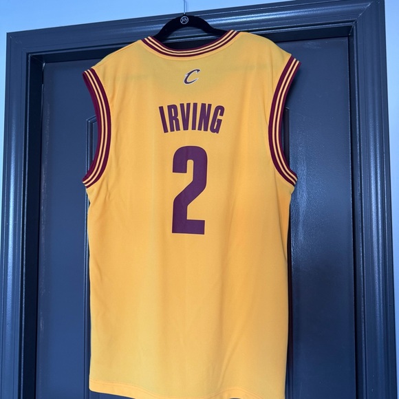 Adidas Cleveland Cavaliers Cavs wine and gold alternate Kyrie Irving jersey - Picture 4 of 5